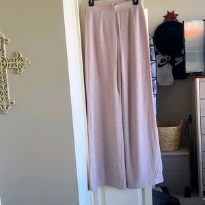 Windsor light pink wide leg high waisted pants